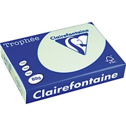 Rame A4 - 80g - Vert Golf - CLAIREFONTAINE (500 f.) - Ref:1777 //