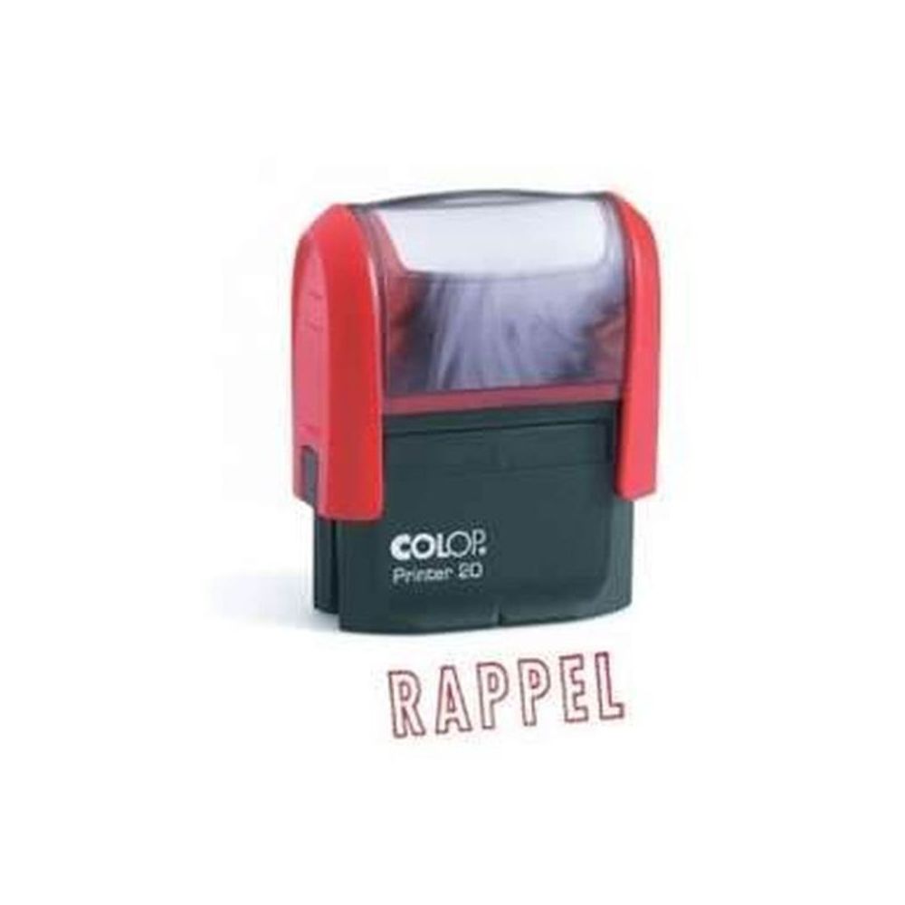 Timbre Formule RAPPEL COLOP Printer 20 (14 x 38mm) - ROUGE