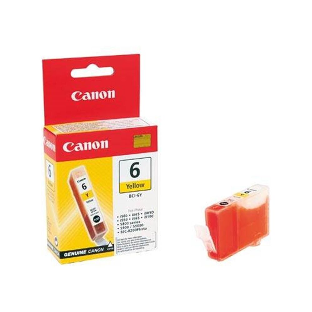 Cart CANON BCI6Y jaune - i865/905/950/965/990/9100/9950 - iP4000/5000