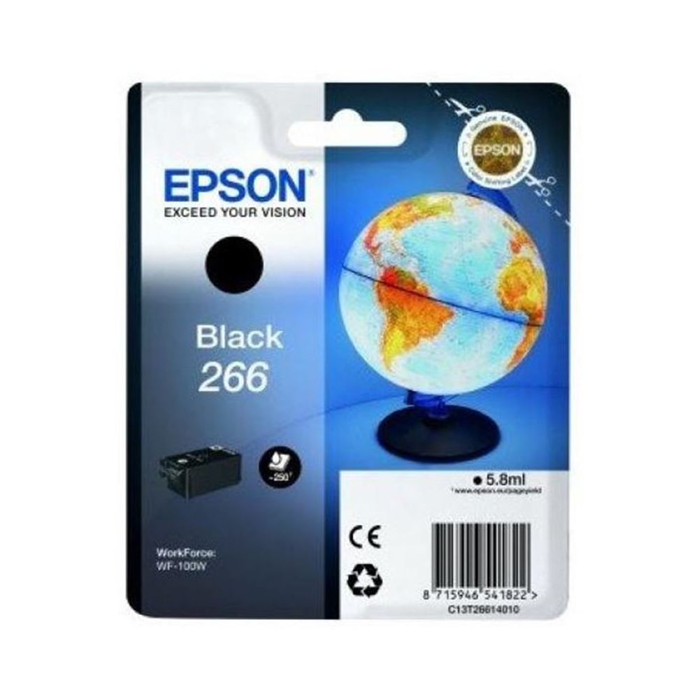 Cart EPSON - N°266 - Globe - Noir - 250p - WF-100W