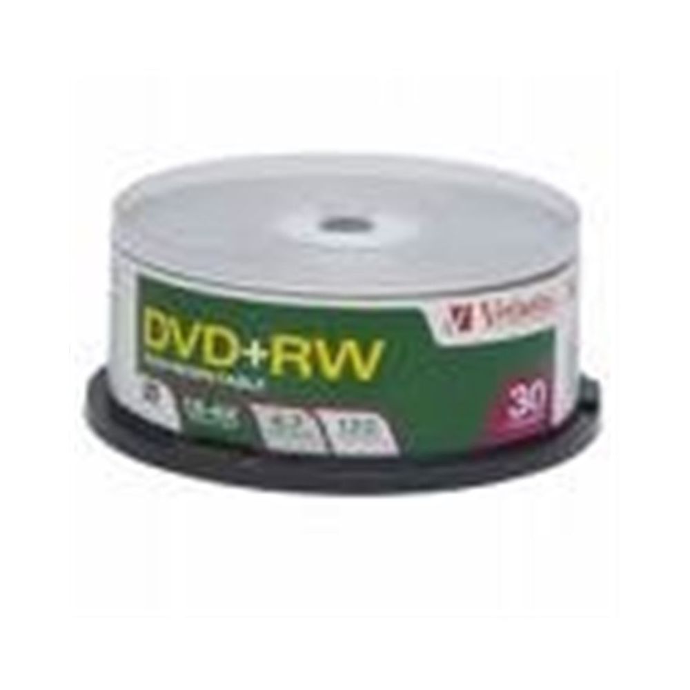 DVD+RW VERBATIM 4.7 Go - Vitesse: 4X  - Spindle box (par 30)