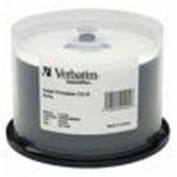 CD-R VERBATIM imprimable 52 X - 700 Mo/80mn -Spindle box (50 CD)