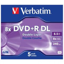 DVD+R DL VERBATIM 8.5Go/8x/std/5