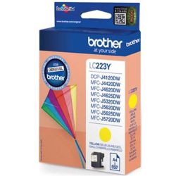Cart BROTHER - LC223Y - Jaune - DCP-J4120/J562/MFC-J4420/4620