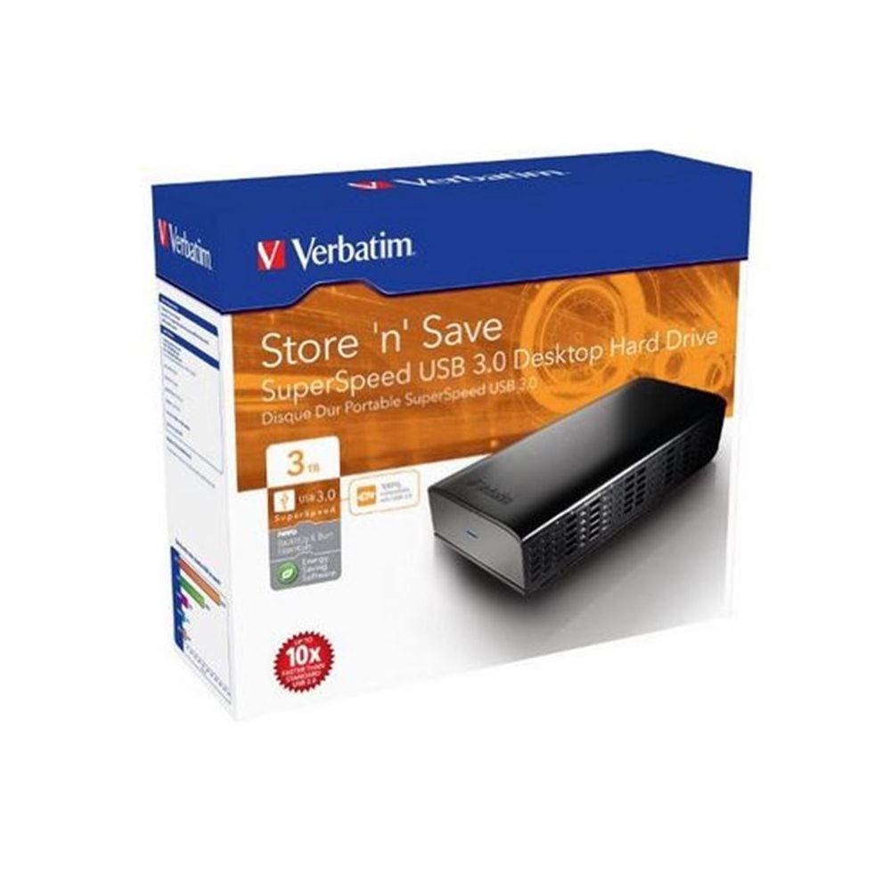 Disque dur externe 3.5" USB 3.0 4To VERBATIM Store'n'Save
