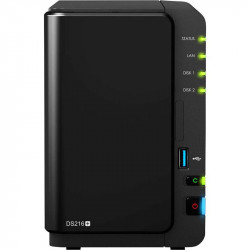 NAS SYNOLOGY DS216+ 2BAY 1.6 GHZ DC 1XGBE 1XUSB 3.0 2XUSB 1XESATA IN