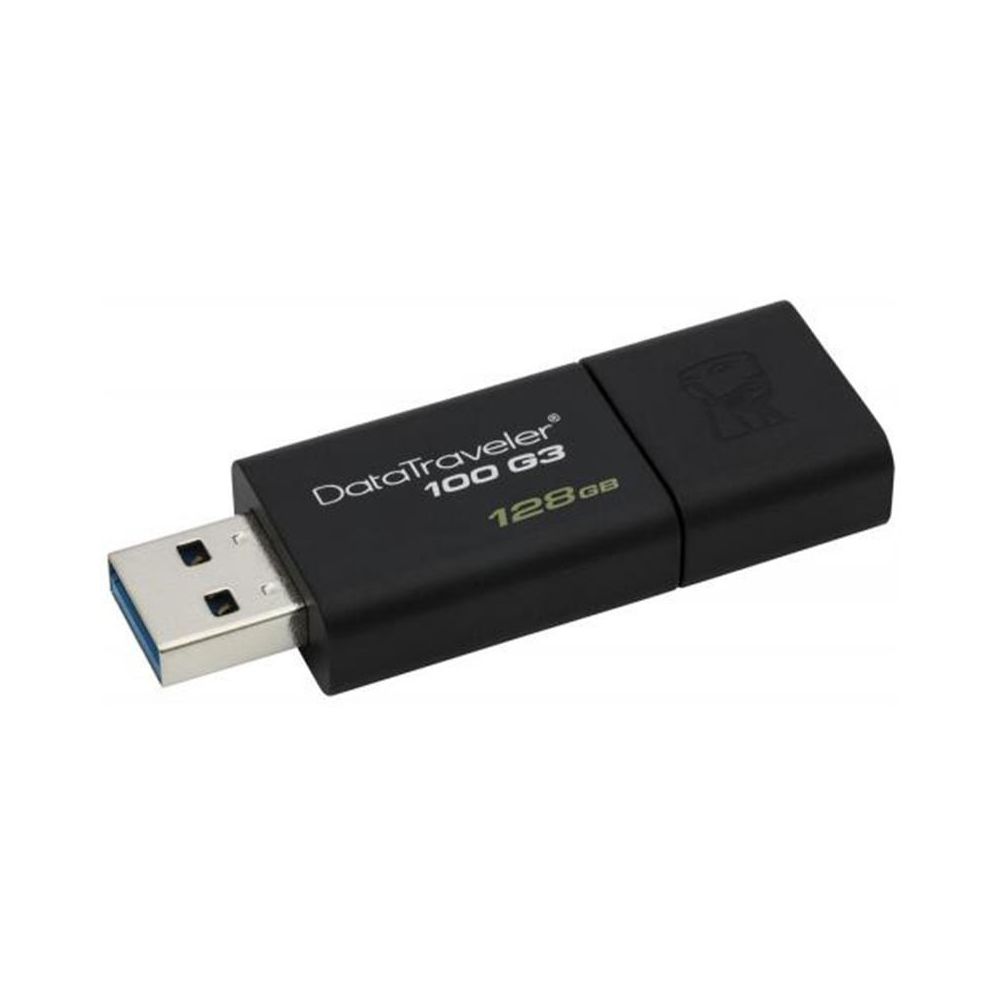 Kingston Technology DataTraveler 100 G3 lecteur USB flash 128 Go USB Type-A  3.0 (3.1 Gen 1) Noir