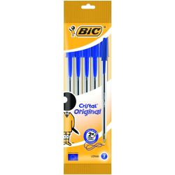BIC 802052 stylo à bille Bleu 5 pièce(s)