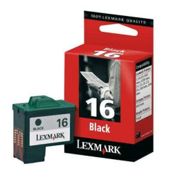 Cart LEXMARK N°16 noire - 10N0016 - Z13/Z23/Z33/X74/X75
