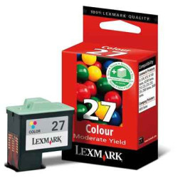 Cart LEXMARK N°27 couleurs - 10N0227 -  Z25/35/Z605