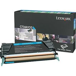 Toner LEXMARK - C734A1CG - Cyan - Optra C734 (6 000 pages) **