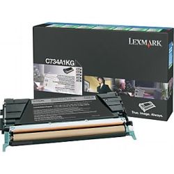 Toner LEXMARK - C734A1KG - Noir - Optra C734 (8 000 pages) **