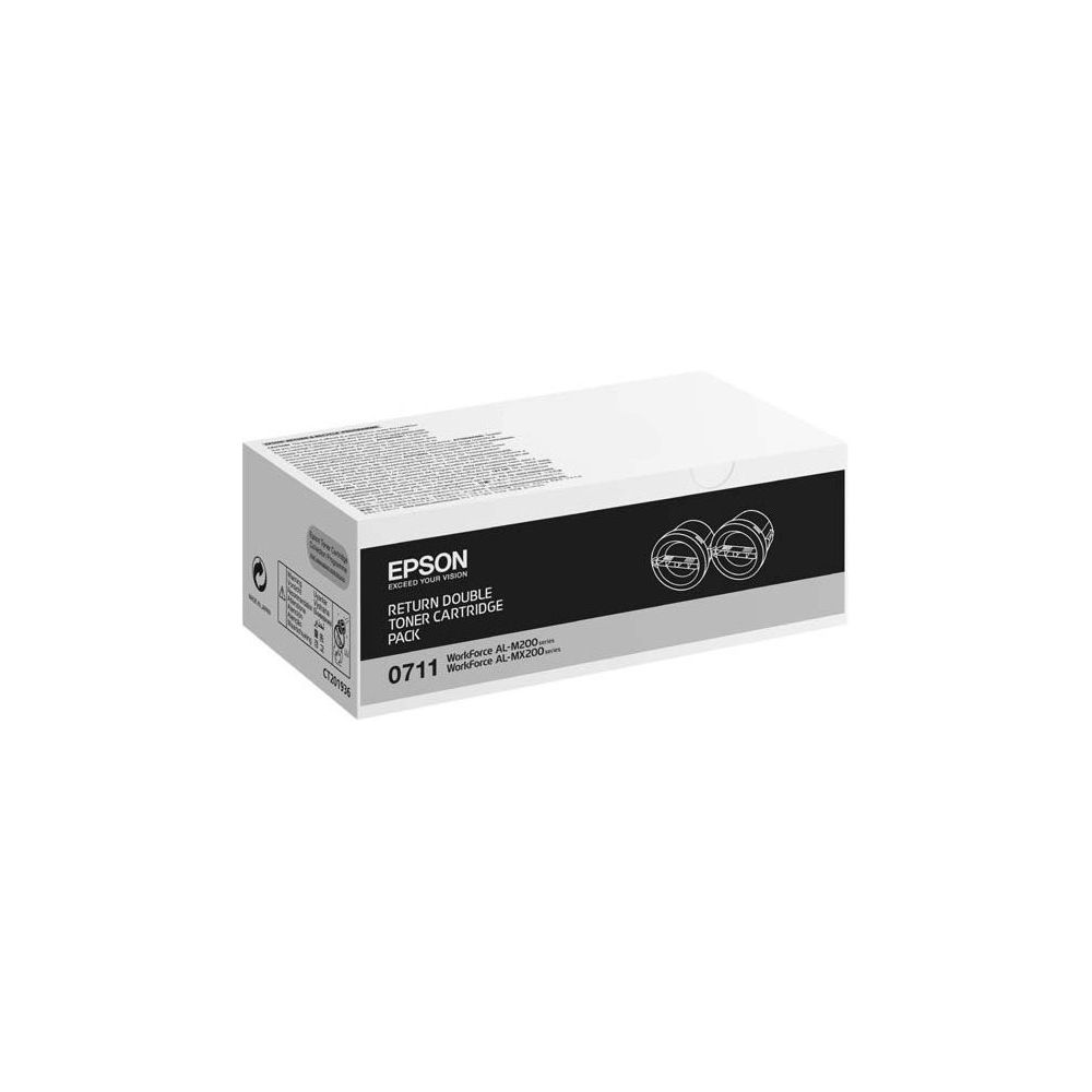Toner EPSON - C13S050711 -WorkForce AL-M200 - Pack (2x2500p.) Ecobox