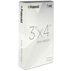 Papier photo brillant zink pour POLAROID 101,6 x 76,2mm 30 feuilles