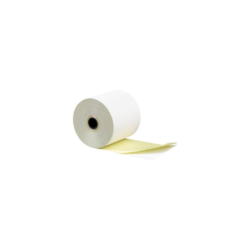 Rouleau papier 2 plis autocopiant blanc/jaune (dim: 57 x 70 x 12