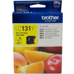 Cart BROTHER - LC131Y - Jaune - MFCJ245/470W/475DW/650DW/870DW