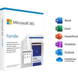 MICROSOFT Office 365 Famille 1an / 6 utilisateurs électronique