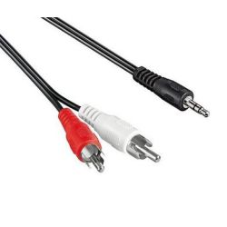 Cable audio stereo Jack 3.5M / 2xRCA M - 3m