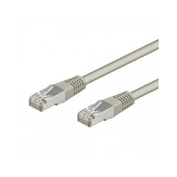 Cordon patch blindé Cat.6 S/FTP, RJ45 cuivre 250Mhz - GRIS  1m