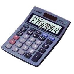 Calculatrice Bureau 12 chif. CASIO MS-120 TER -  10 x 14 cm Sol/Pile