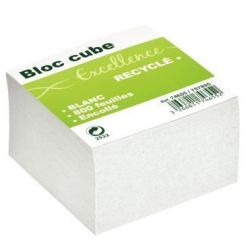 Bloc Cube de papier blanc recyclé - 800 feuilles