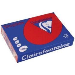 Rame A3 - 160g - Rouge Groseille CLAIREFONTAINE (250 f.) -Ref:1044