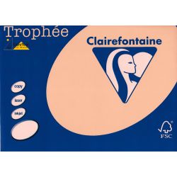 Rame A4 -  80g - Abricot - CLAIREFONTAINE (500 f.) - Ref:1995
