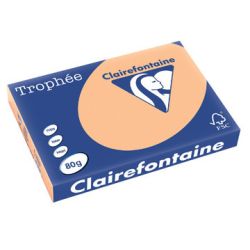 Rame A3 -  80g - Abricot CLAIREFONTAINE (500 f.) - Ref: 1996