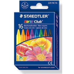 Crayon Cire STAEDTLER Noris Club - Brillant - Rond - 16 COULEURS