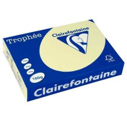 Rame A3 - 160g - Jaune Canari CLAIREFONTAINE (250 f.) - Ref: 2640