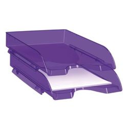Corbeille courrier PVC CEPPRO 200TL Tonic - A4 - LILAS