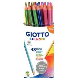 Crayon Couleur GIOTTO Stil Novo - Hexagonal - Pot de 48 crayons