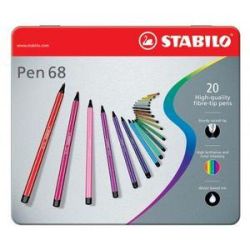 Feutre STABILO Pen 68 - Ogive - Bte de 20 - Ref: 6820