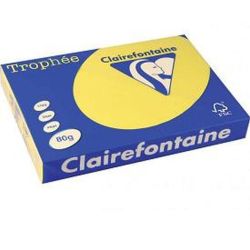 Rame A3 -  80g - Jaune Soleil - CLAIREFONTAINE (500f.) - Réf:  1887