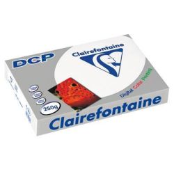 Rame A4 - 250g - Blanc DCP CLAIREFONTAINE (125 f.) - Ref: 1857