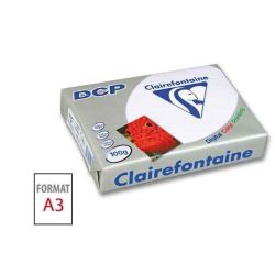 Rame A3 - 100g - Blanc CLAIREFONTAINE DCP (500 f.) - Ref: 1822