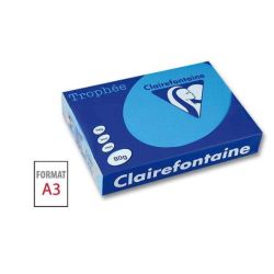 Rame A3 -  80g - Bleu Pastel - CLAIREFONTAINE (500 f.) - Ref:1881