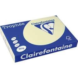 Rame A3 -  80g - Jaune Pastel Canari - CLAIREFONTAINE (500 f.) 1884