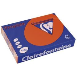 Rame A4 - 160g - Rouge Cardinal CLAIREFONTAINE (250 f.) - Ref:1021