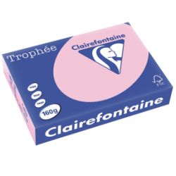 Rame A4 - 160g - Rose Pastel CLAIREFONTAINE (250 f.) - Ref: 2634