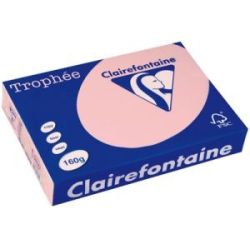 Rame A3 - 160g - Rose Pastel CLAIREFONTAINE (250 f.) - Ref: 2638