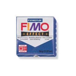 Pate à modeler FIMO EFFECT BLEU METALLIQUE N°38- 56 g**