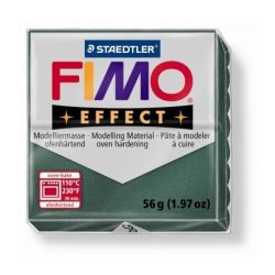 Pate à modeler FIMO EFFECT EMERAUDE METALLIQUE N°56- 56 g