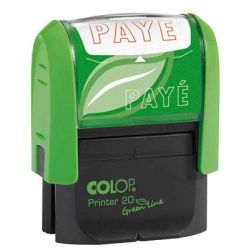 Timbre Formule PAYE COLOP Printer 20 (14 x 38mm) - ROUGE