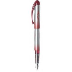 Stylo Plume BIC All in One - Jetable - Plume Acier - Encre ROUGE