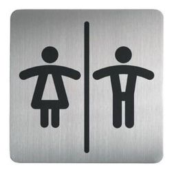 Plaque de signalisation pictogramme "Toilette HOMMES/FEMMES"