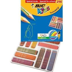 Crayon Couleur BIC KIDS TROPICOLORS 2 - Class Pack de 216 couleurs