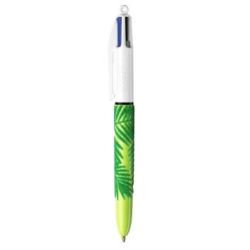 Stylo Bille BIC 4 couleurs Velours - Pointe: 1mm - Tracé : 0.4mm 