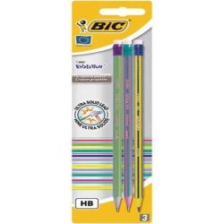 Crayon Papier HB BIC EVOLUTION 646 - Par 3 - 46/1199 (Blister) **