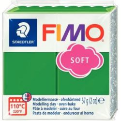 Pate à modeler FIMO SOFT VERT TROPIQUE N°53- 56 g